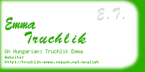 emma truchlik business card